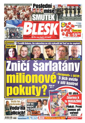 Obálka e-magazínu Blesk 9.8.2018