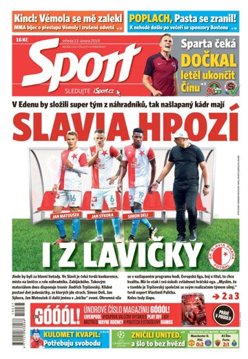 Obálka e-magazínu Sport 13.2.2019