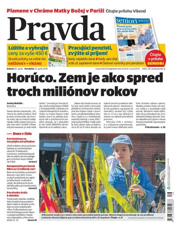 Obálka e-magazínu Pravda 20. 4. 2019