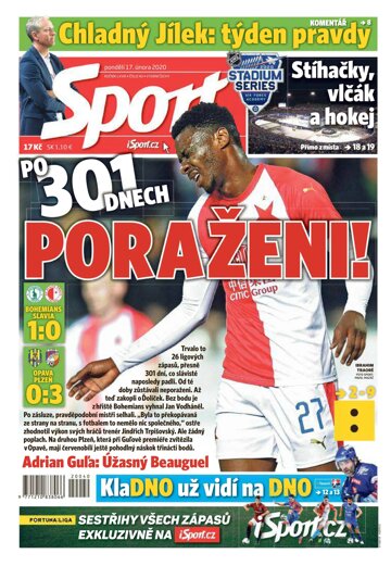 Obálka e-magazínu Sport 17.2.2020