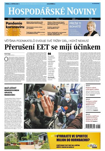 Obálka e-magazínu Hospodářské noviny 087 - 6.5.2020