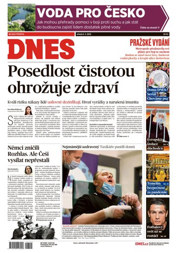 Obálka e-magazínu MF Dnes 6.5.2020