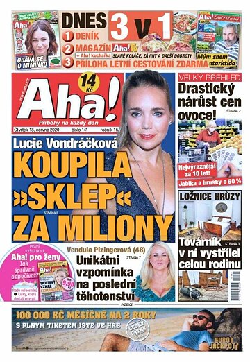 Obálka e-magazínu AHA! 18.6.2020