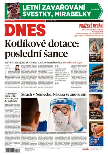 Obálka e-magazínu MF Dnes 29.7.2020