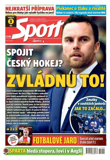 Obálka e-magazínu Sport 12.1.2021