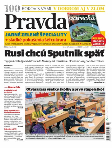 Obálka e-magazínu Pravda Dennik 9. 4. 2021