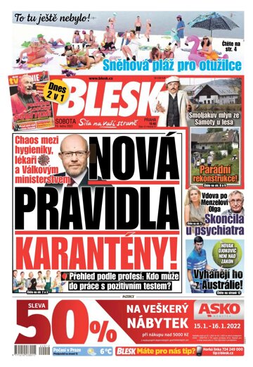 Obálka e-magazínu Blesk 15.1.2022