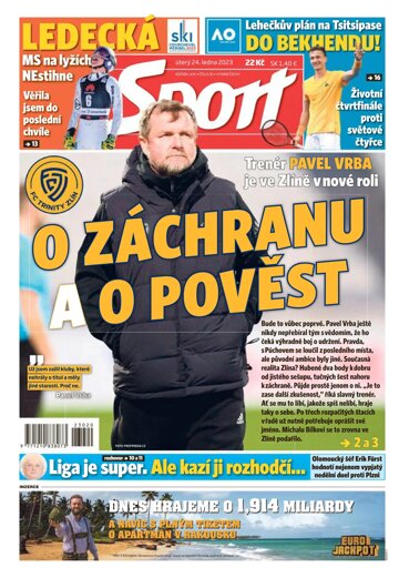 Obálka e-magazínu Sport 24.1.2023