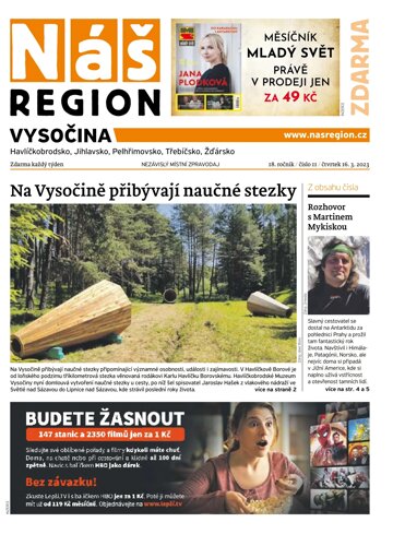 Obálka e-magazínu Náš Region - Vysočina 11/2023