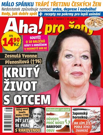 Obálka e-magazínu AHA! pro ženy 38/2023