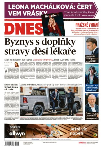 Obálka e-magazínu MF Dnes 9.10.2025