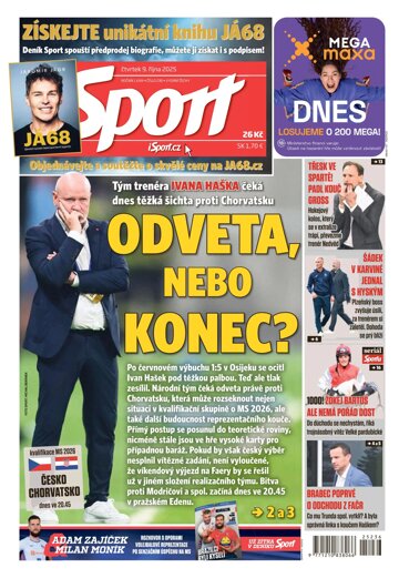 Obálka e-magazínu Sport 9.10.2025