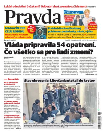 Obálka e-magazínu Pravda 21. 5. 2026