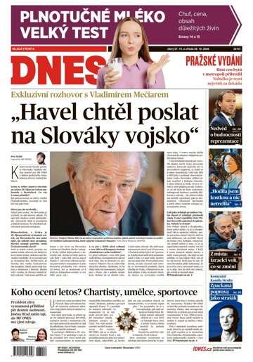 Obálka e-magazínu MF Dnes 27.10.2026