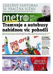 Obálka e-magazínu deník METRO 13.1.2014