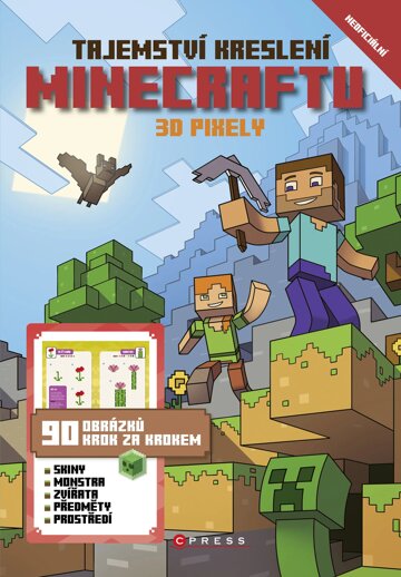 Obálka knihy Tajemství kreslení Minecraftu