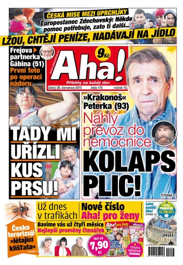 Obálka e-magazínu AHA! 28.7.2015