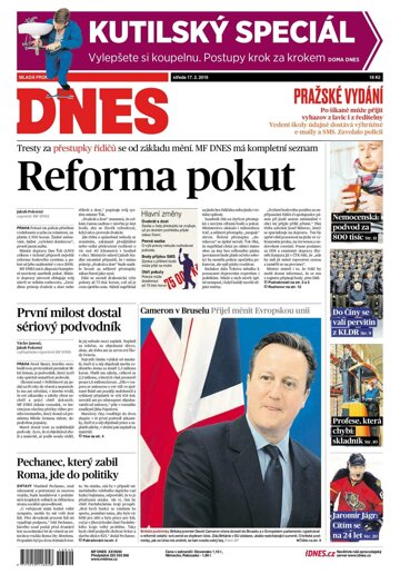 Obálka e-magazínu MF Dnes 17.2.2016