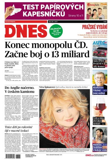 Obálka e-magazínu MF Dnes 28.3.2017