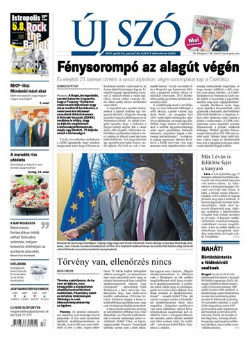 Obálka e-magazínu Új Szó 28.4.2017