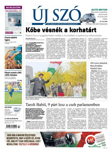Obálka e-magazínu Új Szó 23.10.2017