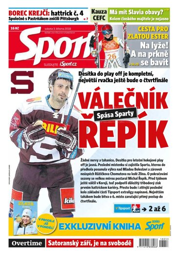 Obálka e-magazínu Sport 3.3.2018