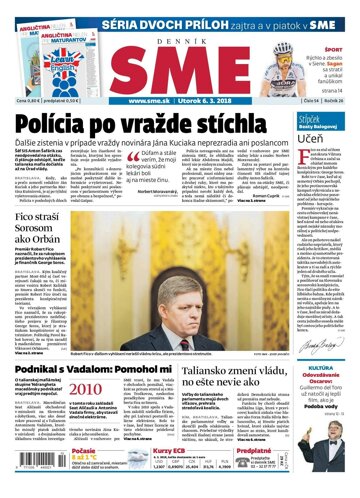 Obálka e-magazínu SME 6.3.2018