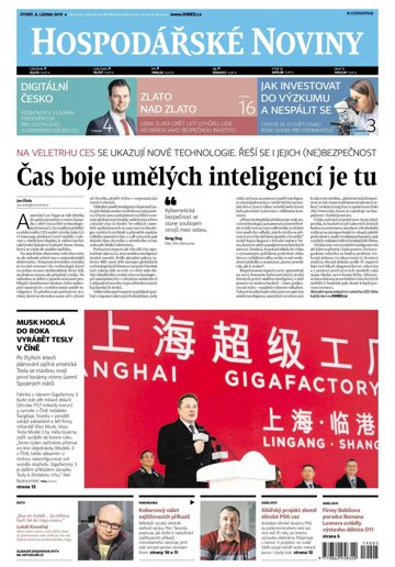 Obálka e-magazínu Hospodářské noviny 005 - 8.1.2019