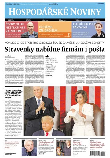 Obálka e-magazínu Hospodářské noviny 026 - 6.2.2020