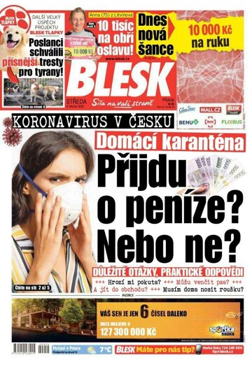 Obálka e-magazínu Blesk 4.3.2020