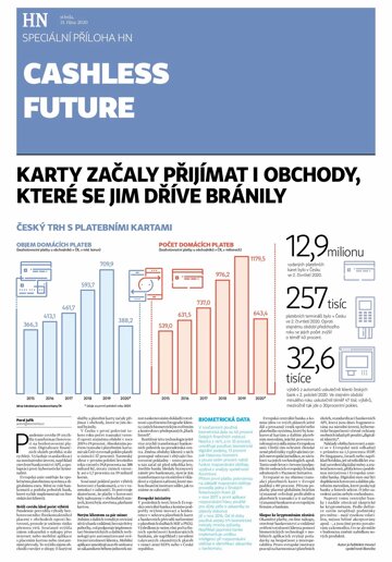 Obálka e-magazínu Hospodářské noviny - příloha 204 - 21.10.2020 Cashless Future