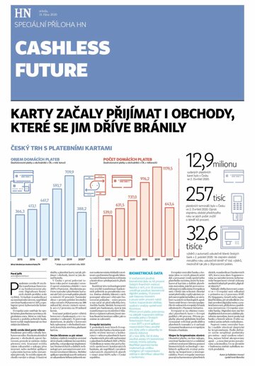 Obálka e-magazínu Hospodářské noviny - příloha 204 - 21.10.2020 Cashless Future