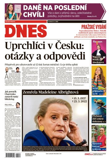 Obálka e-magazínu MF Dnes 24.3.2022