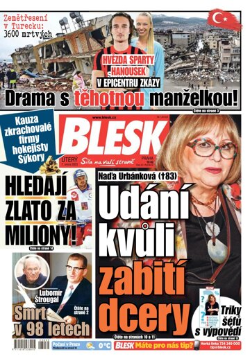 Obálka e-magazínu Blesk 7.2.2023