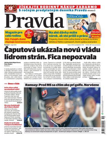 Obálka e-magazínu Pravda 11. 5. 2023