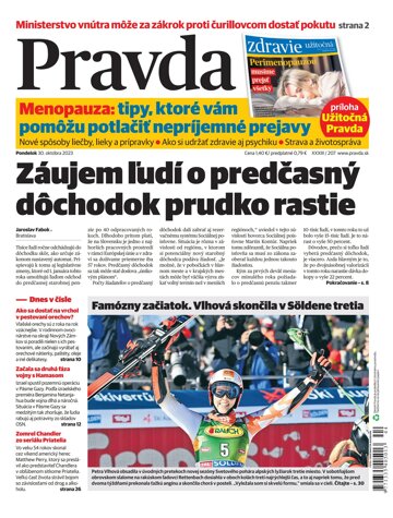 Obálka e-magazínu Pravda 30. 10. 2023