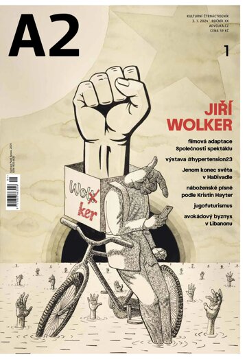 Obálka e-magazínu A2 - Jiří Wolker - 01/2024