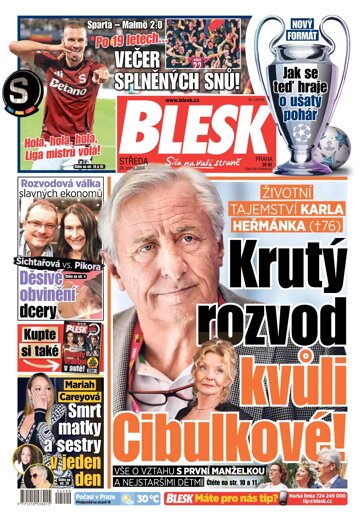 Obálka e-magazínu Blesk 28.8.2024