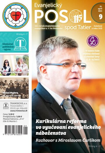 Obálka e-magazínu Evanjelický posol spod Tatier 9/2025