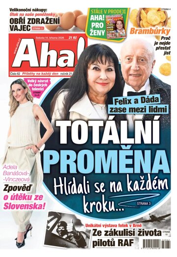 Obálka e-magazínu AHA! 14.3.2026