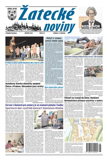 Obálka e-magazínu Žatecké noviny 25/26
