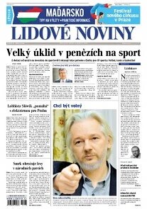 Obálka e-magazínu Lidové noviny 19.8.2014