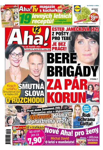 Obálka e-magazínu AHA! 13.8.2015