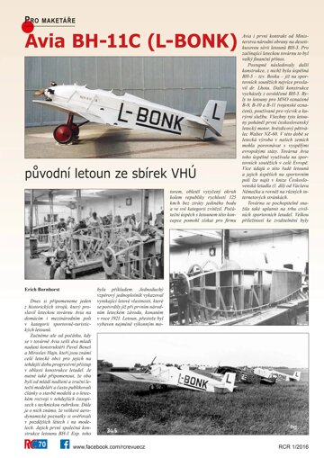 Obálka e-magazínu Avia BH-11C (VHÚ)