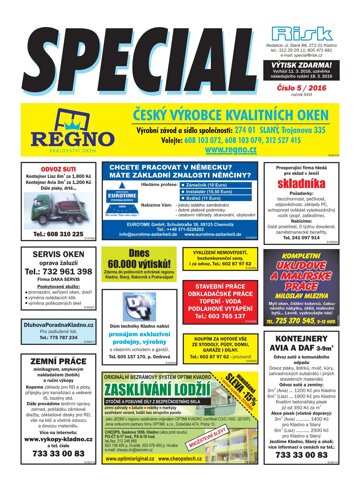 Obálka e-magazínu Special 5/2016