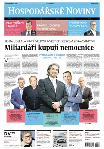 Obálka e-magazínu Hospodářské noviny 047 - 7.3.2017