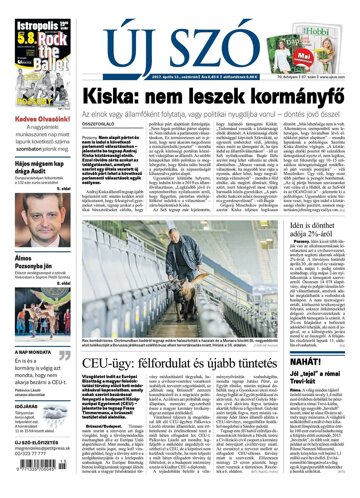 Obálka e-magazínu Új Szó 13.4.2017