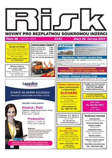 Obálka e-magazínu Risk 48/2017