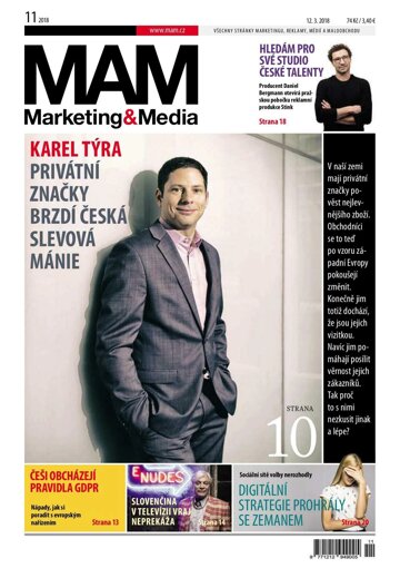 Obálka e-magazínu Marketing & Media 11 - 12.3.2018