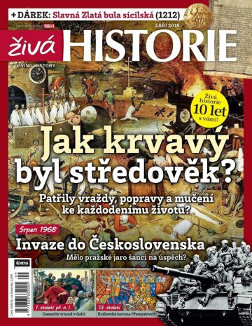 Obálka e-magazínu Živá historie 9/2018
